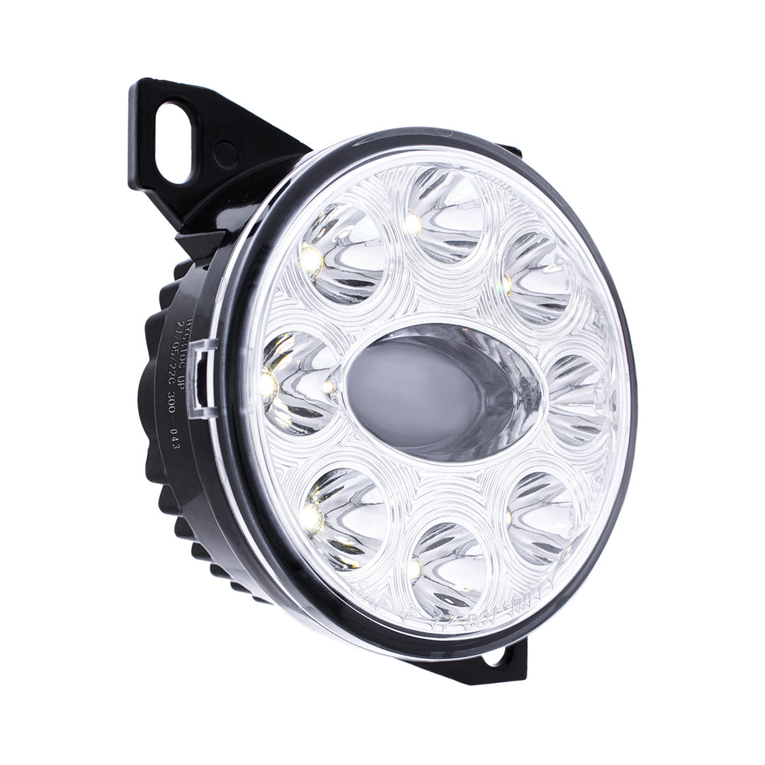 9 LED Projector Fog Light With LED Position Lights For Peterbilt 579/587 &amp; Kenworth T660 - Chrome