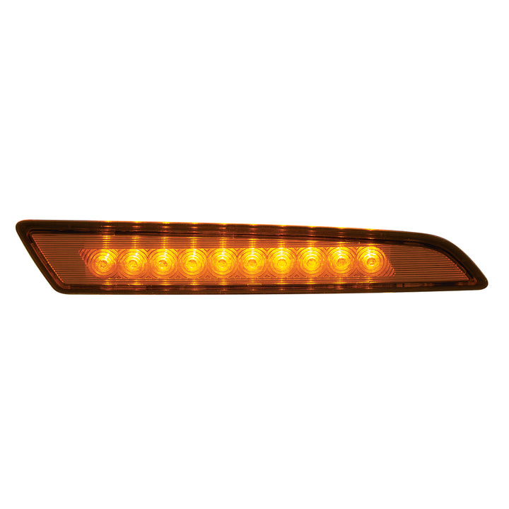 10 LED Hood Fender Side Marker Light For 2018-2024 Volvo VN/VNL - Driver