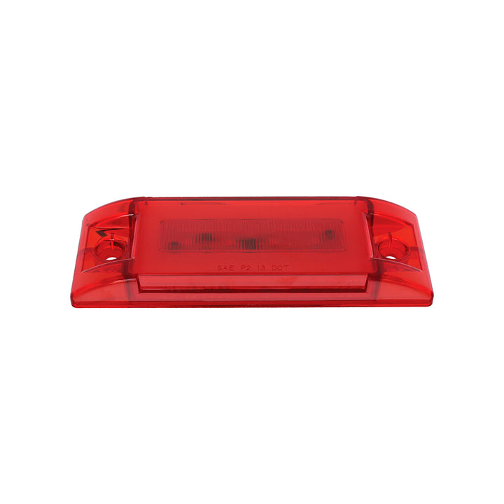 16 LED Rectangular GloLight (Clearance/Marker) - Red LED/ Red Lens