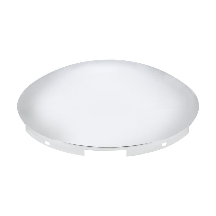 5 Even Notched Stainless Steel Dome Front Hubcap - 7/16" Lip