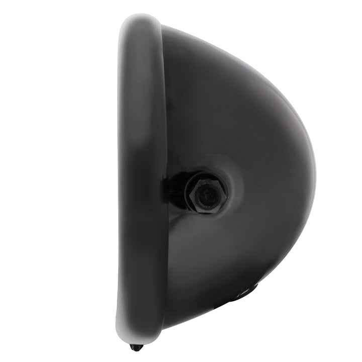 Black 5-3/4" Motorcycle Headlight Housing Only - Side Mount