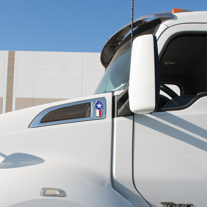 Chrome Die Cast Texas Flag Emblem