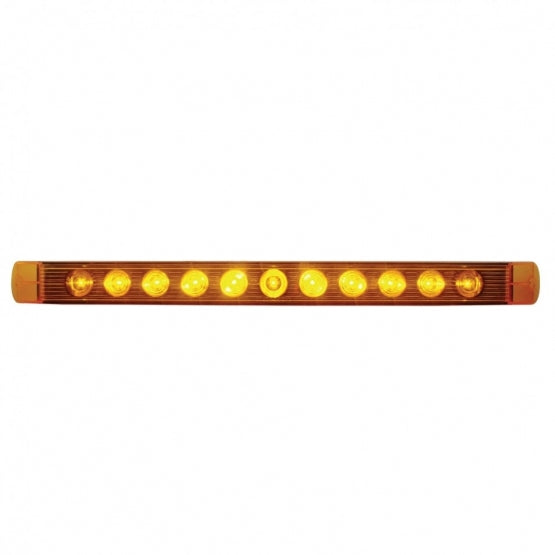 11 LED 17" Turn Signal Light Bar - Amber LED/Amber Lens (Bulk)