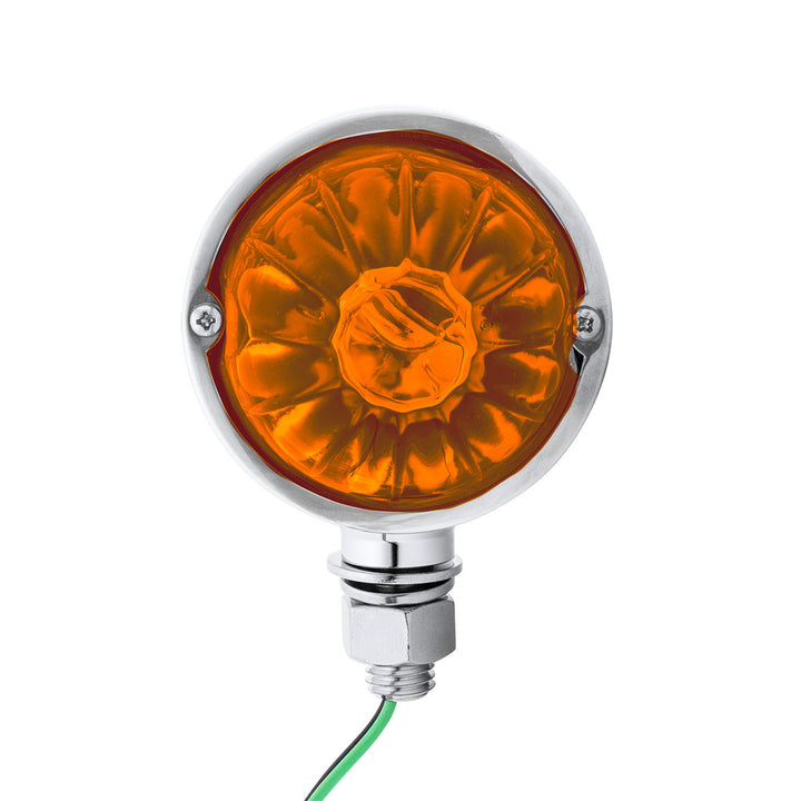UltraBurst Chrome Double Face Glass Watermelon Light - Amber &amp; Red LED/Amber &amp; Red Lens