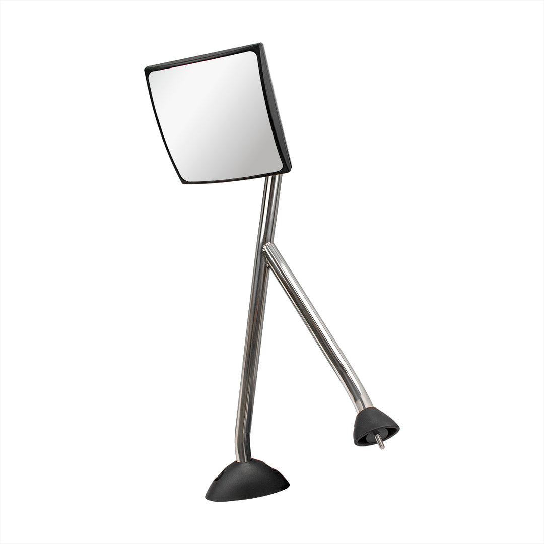 Stainless Steel Hood Mirror Assembly With Sequential LED Turn Signal For 2008-2017 International Prostar - Passenger