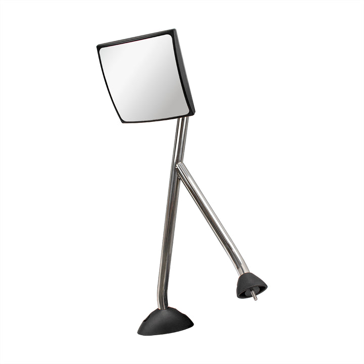 Stainless Steel Hood Mirror Assembly With Sequential LED Turn Signal For 2008-2017 International Prostar - Passenger