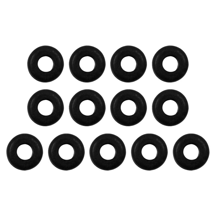 3/8" Mounting Hole Black Vinyl Grommet (13-Pack)