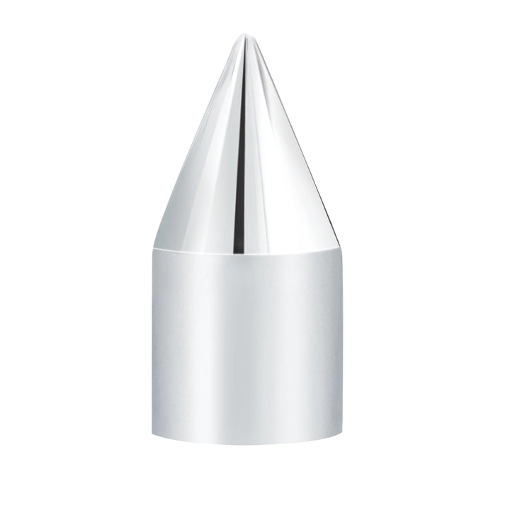 33mm X 3-1/8" Chrome Plastic Spike Push-On Nut Covers - Color Box Of 10