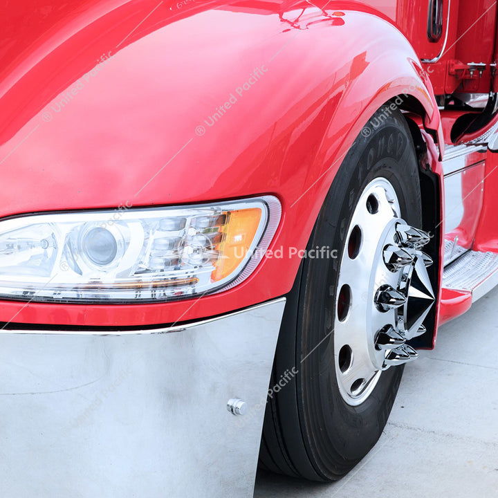 1-1/2" x 2-3/4" Chrome Plastic Bullet Nut Covers - Push-On (20-Pack)