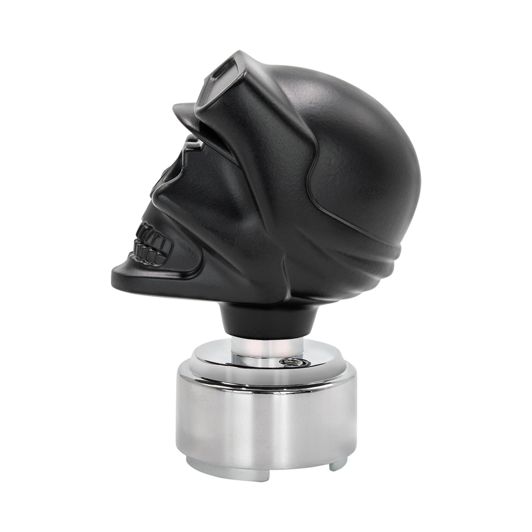 Skull Biker Gearshift Knob With 13/15/18 Speed Adapter - Black