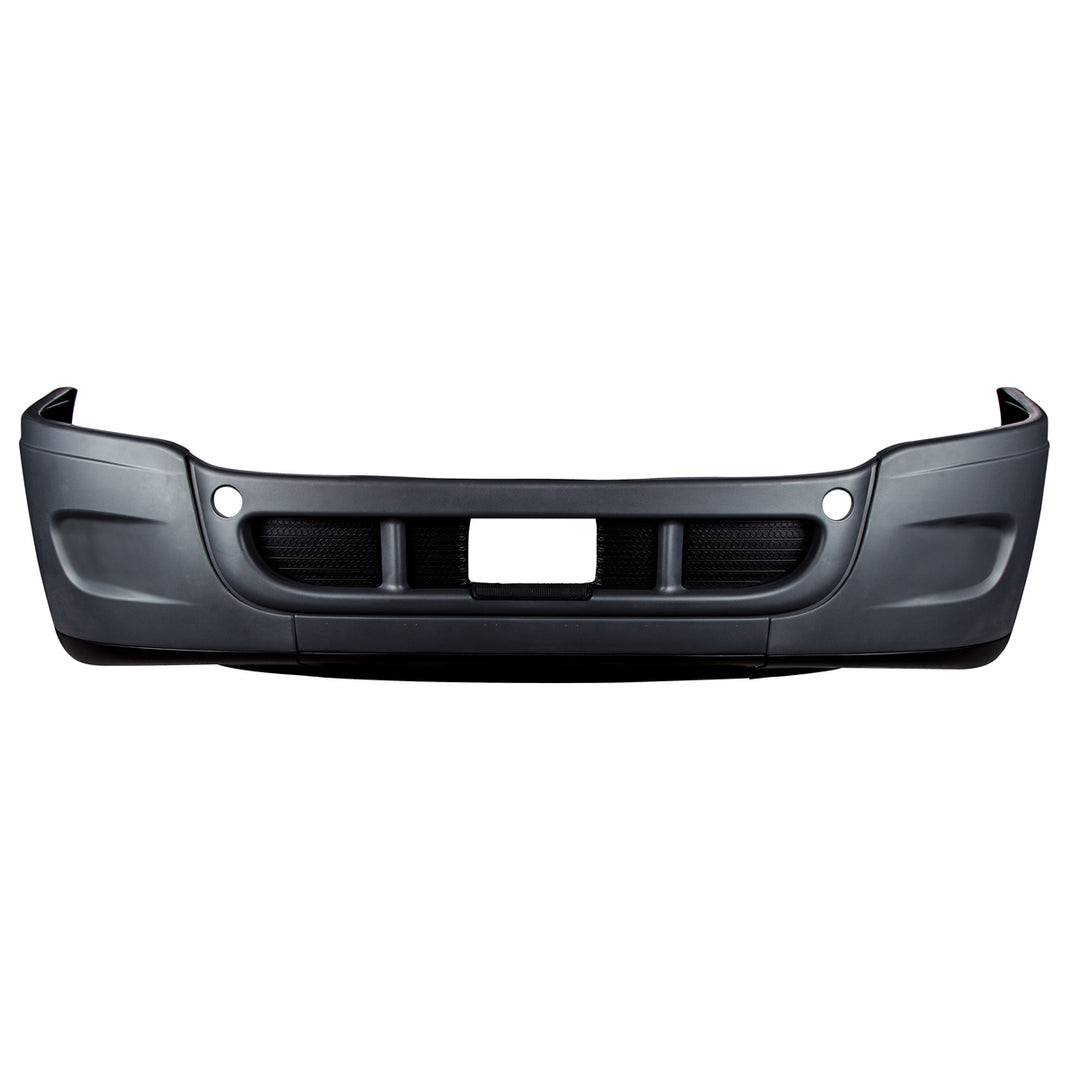 Complete 3 - Piece Front Bumper Set Without Fog Light Hole For 2008-2017 Freightliner Cascadia