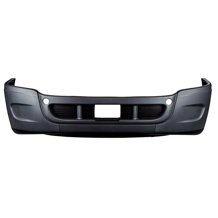 Complete 3 - Piece Front Bumper Set Without Fog Light Hole For 2008-2017 Freightliner Cascadia
