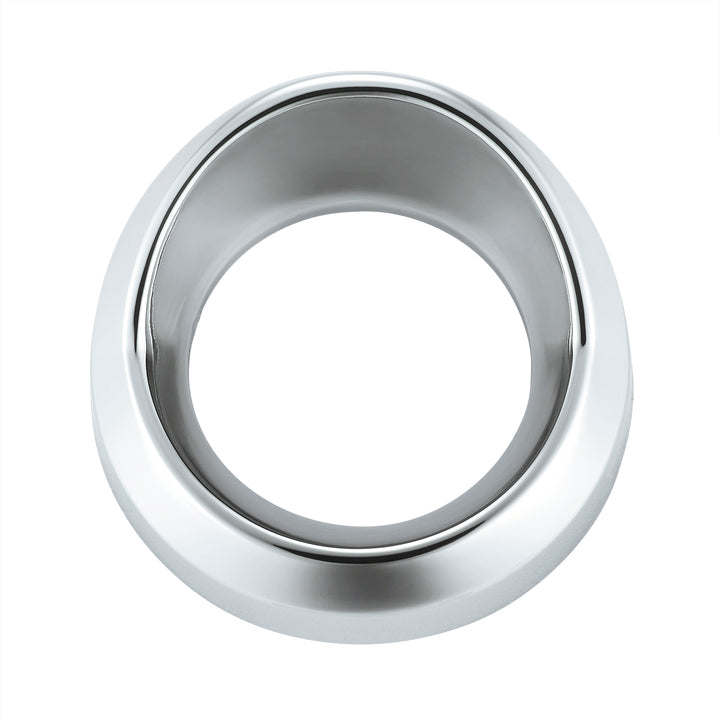 Chrome Plastic Small Gauge Bezel With Visor
