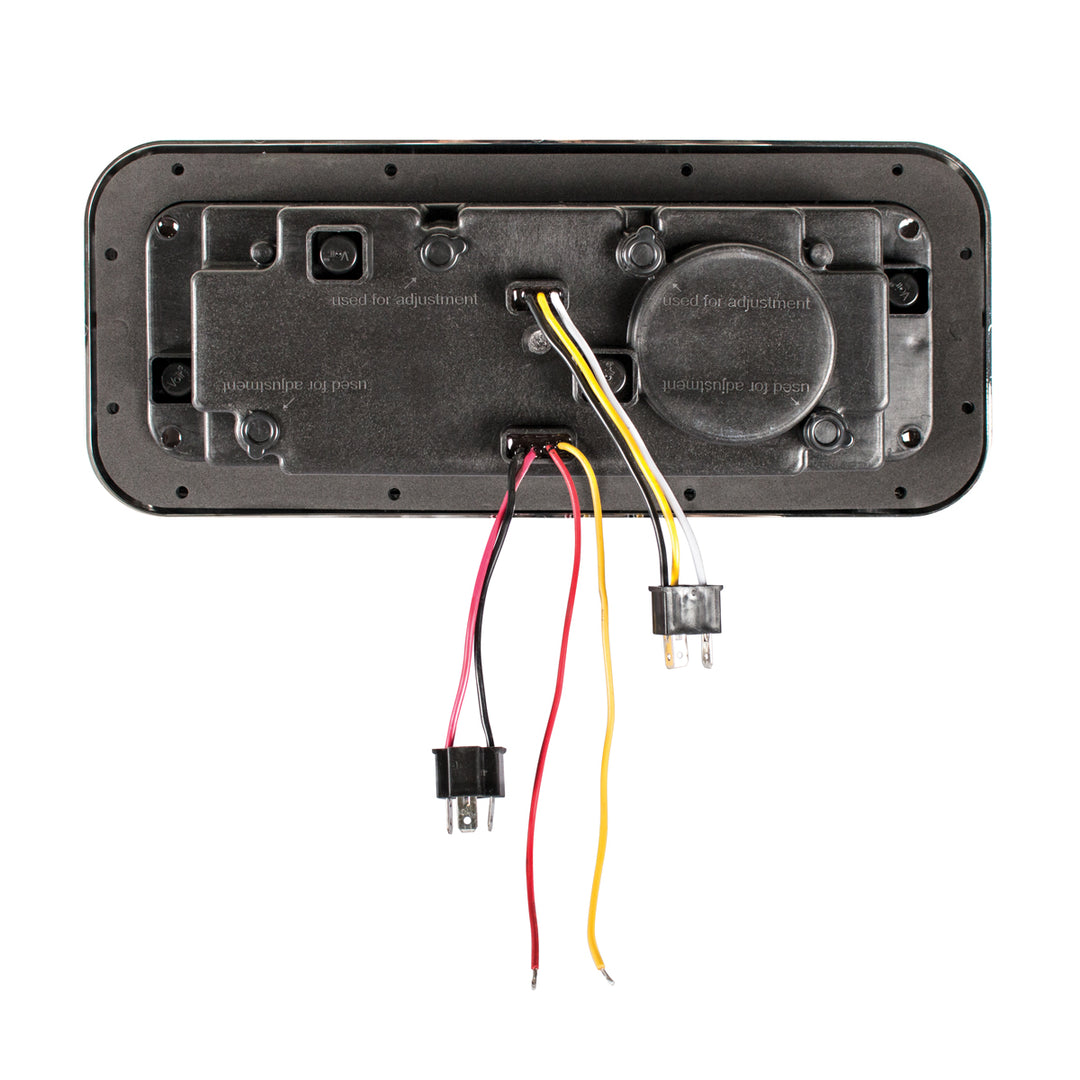High Power LED "Blackout" Projection Headlight With LED Turn Signal &amp; Position Light Bar - Passenger