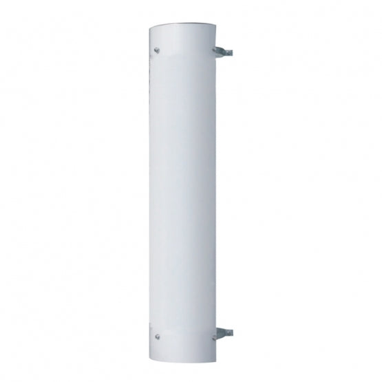 48" Tall 180 Degree Stainless Exhaust Muffler Shield For 6" Diameter Exhaust - Plain