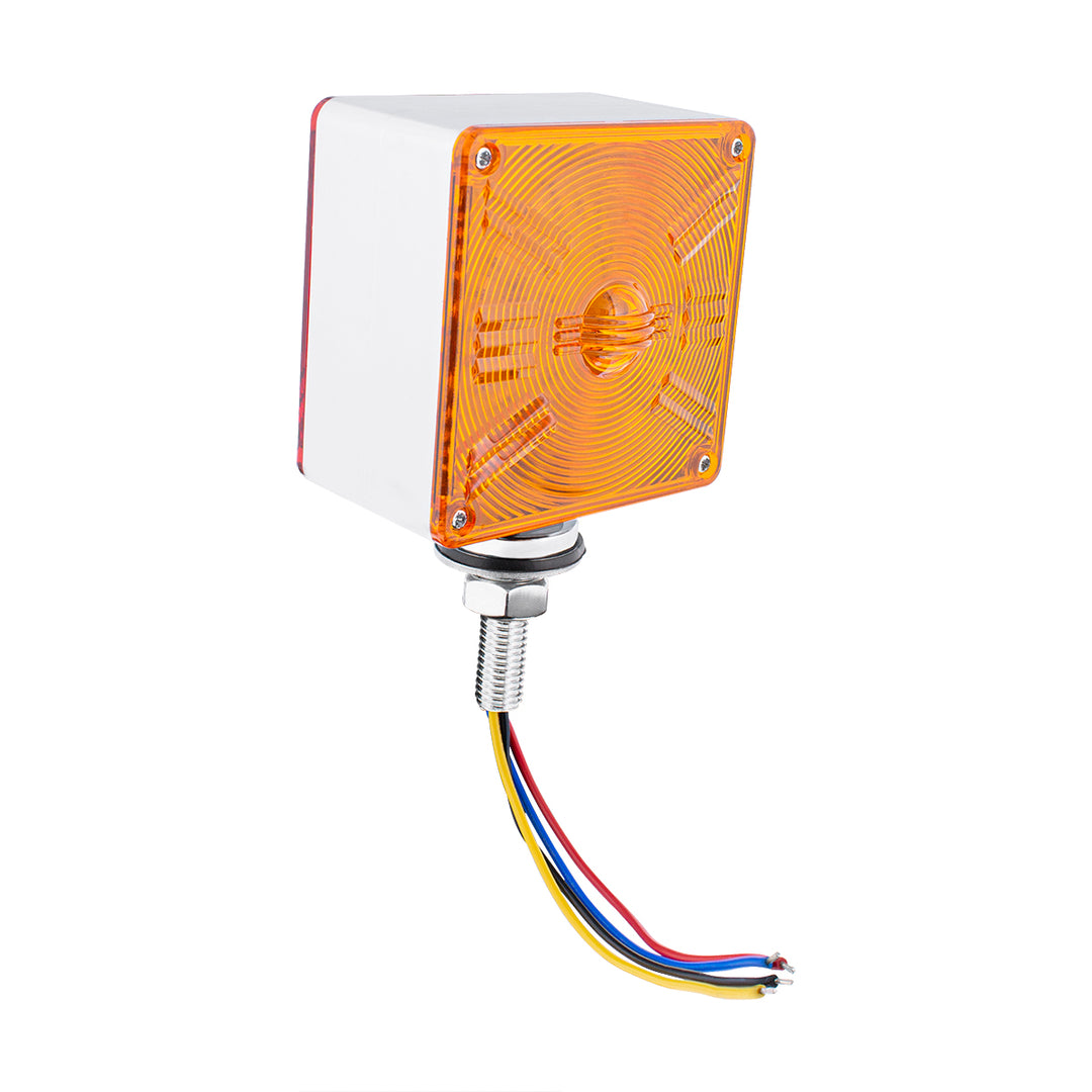 48 LED Competition Series Mini Double Face Light - Amber &amp; Red LED/Amber &amp; Red Lens