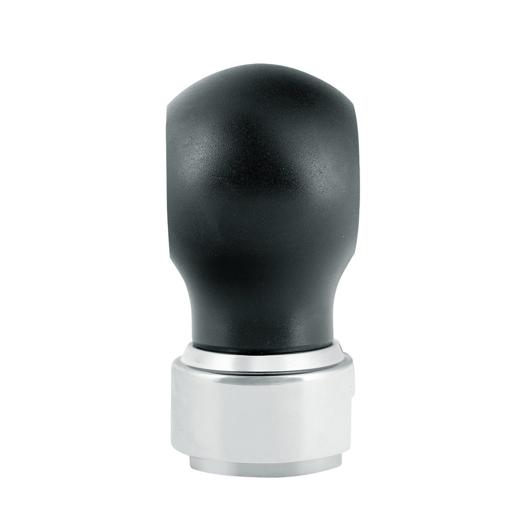 Thread-On Matte Black Charlotte Style Gearshift Knob With LED 13/15/18 Speed Adapter - Blue LED