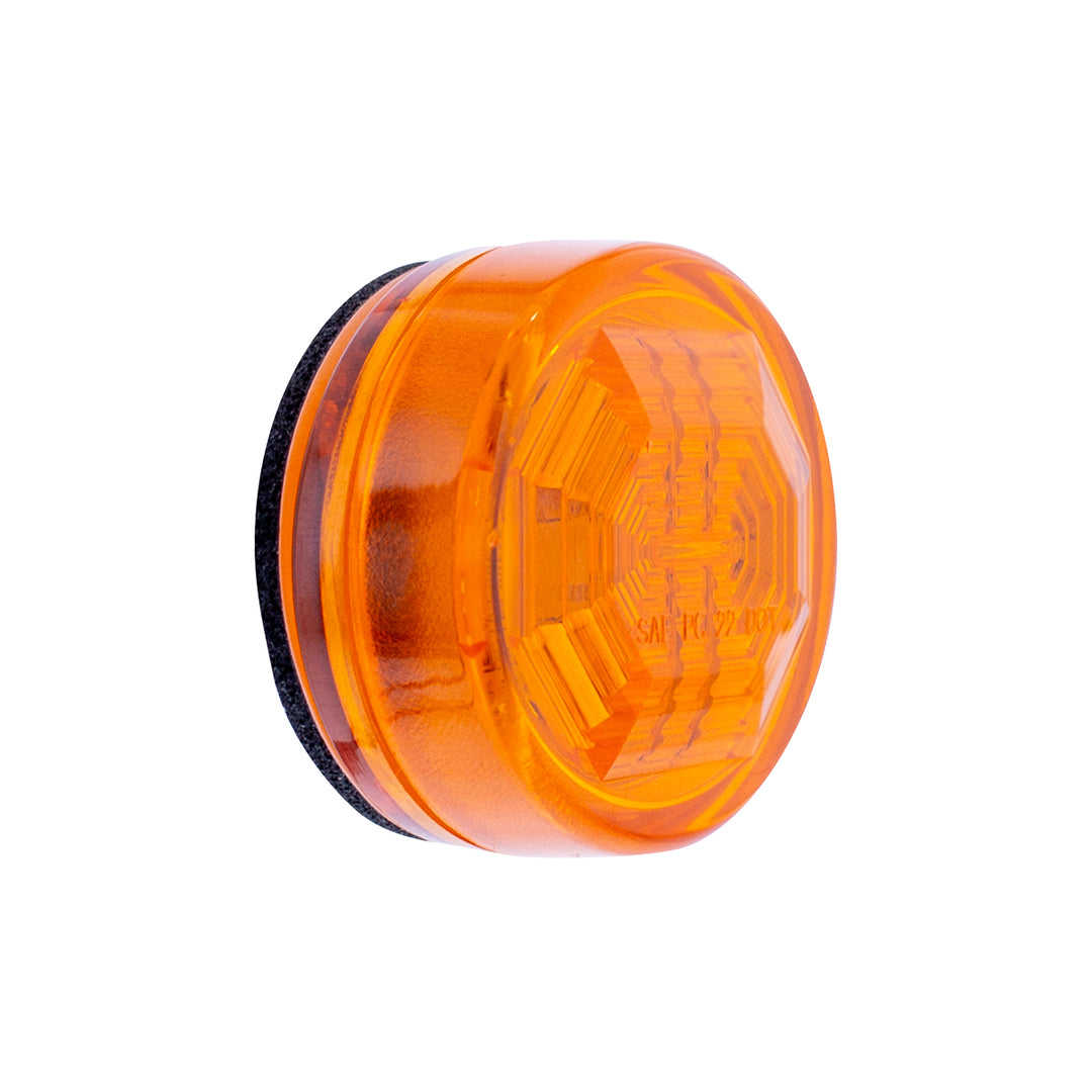 3 LED Oval Clearance/Marker Light - Amber LED/Amber Lens