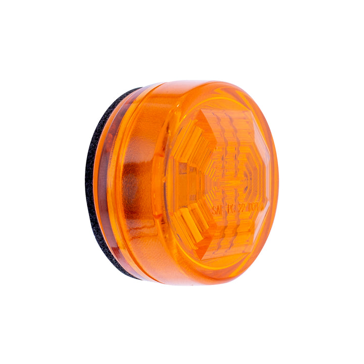 3 LED Oval Clearance/Marker Light - Amber LED/Amber Lens
