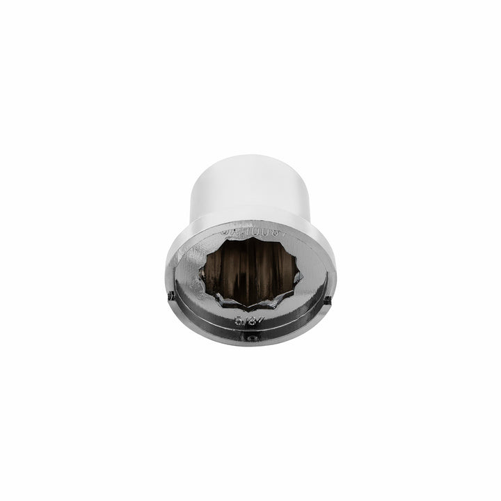 5/8" x 1-1/4" Chrome Plastic Pointed Nut Cover - Push-On