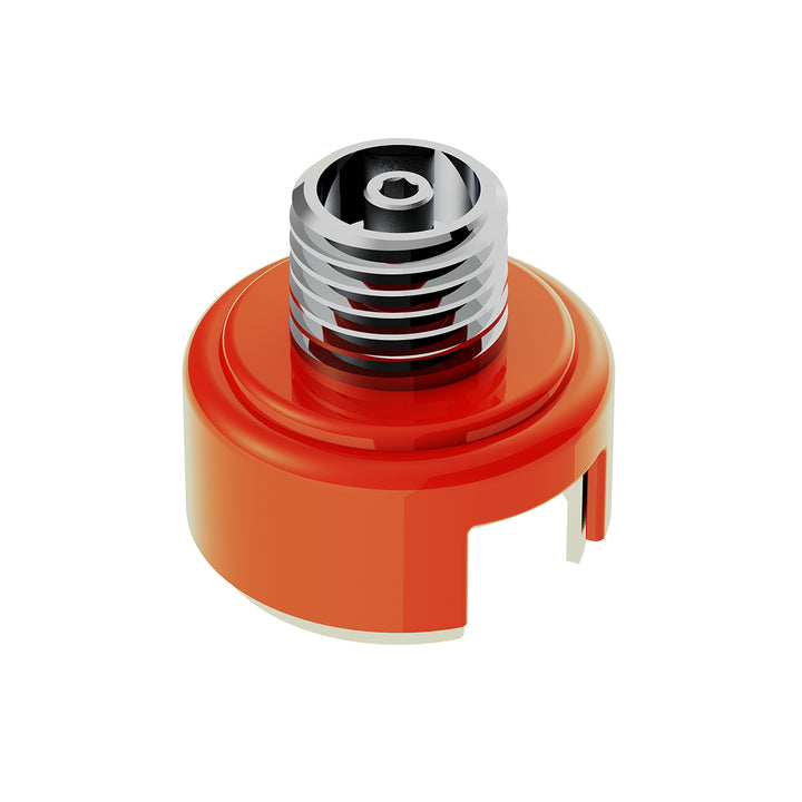 M30 x 3.5 Thread-On Shift Knob Mounting Adapter For Eaton Fuller Style 13/15/18 Shifter - Cadmium Orange