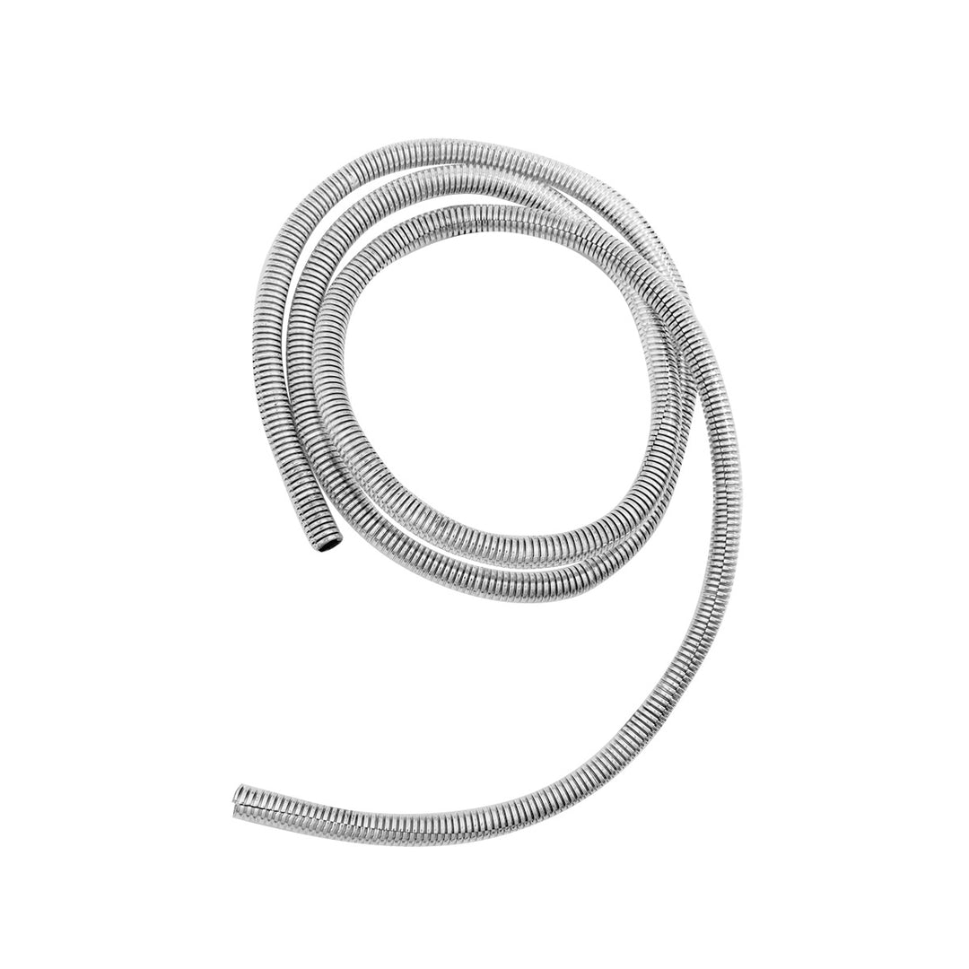 72" Long Chrome Wire Loom - 3/8" Diameter