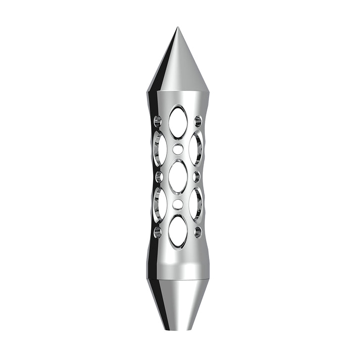 Daytona Style Spike Grip Handle With Beer Tap Adapter - Chrome