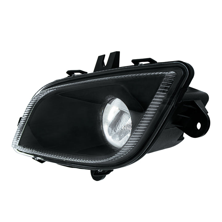 Black Single LED Fog Light For 2018-2024 Freightliner Cascadia - Driver - Competition Series