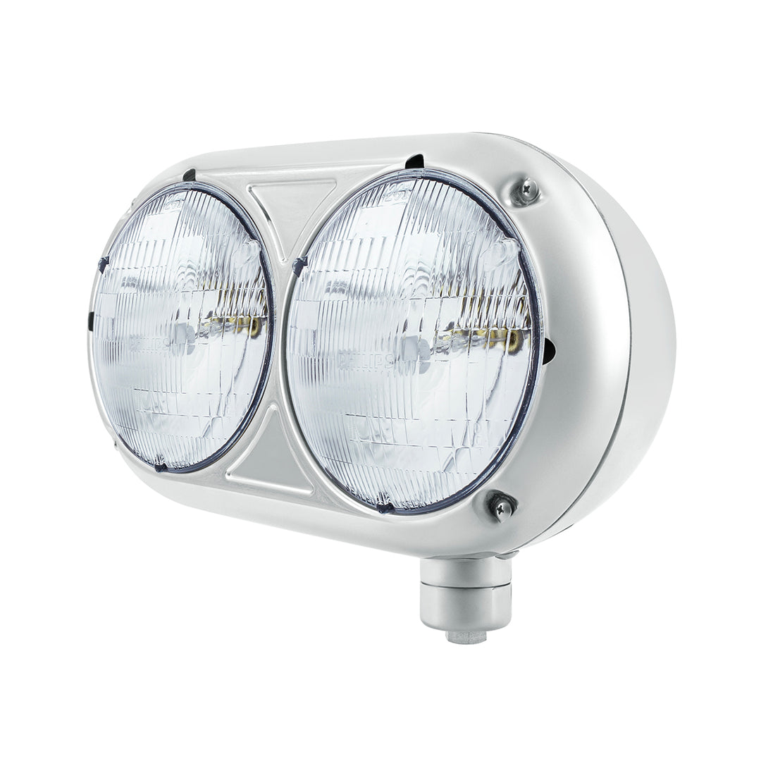 Headlight Assembly With Halogen Bulbs &amp; 304 Stainless Steel Housing For Peterbilt 359 - Passenger