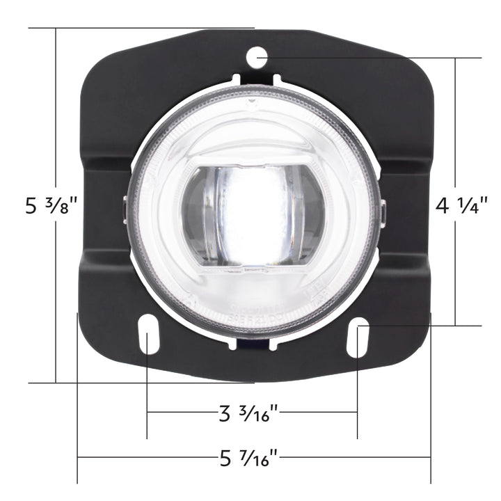 LED Fog Light For 2013-2022 Kenworth 1st Gen T680 - Competition Series - Chrome