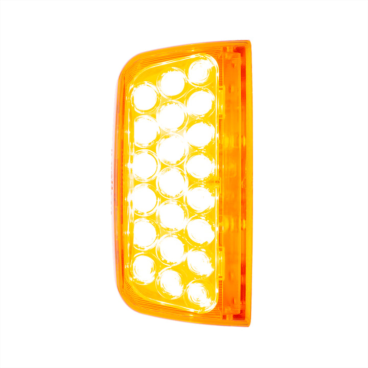 31 LED Turn Signal Light For 1987-2007 Peterbilt 379/378/357 - Amber LED/Amber Lens