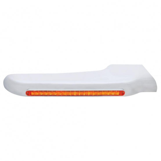 19 Amber LED Front Fender Cover For Peterbilt 388 (2008-2015) &amp; 389 (2008-2023) - Amber Lens - Passenger