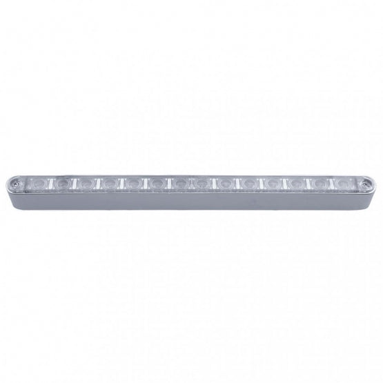 14 LED 12" Light Bar With Bezel (Stop, Turn &amp; Tail) - Red LED/Clear Lens