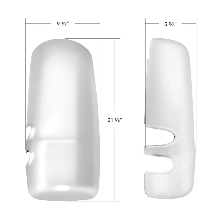 Chrome Mirror Cover For 2013-2025 Kenworth T680 - Driver
