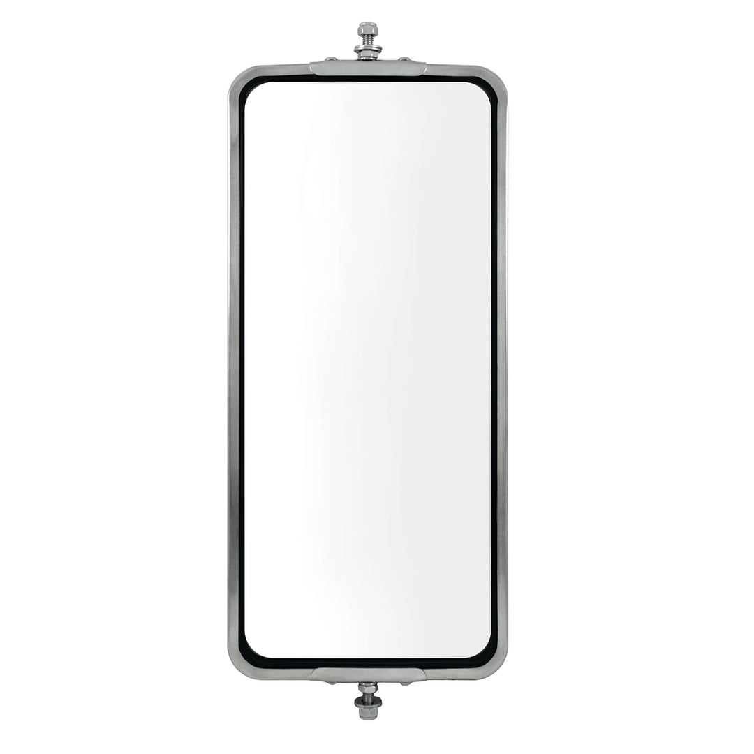 7" x 16" 430 Stainless Steel West Coast Style Mirror - Non Heated