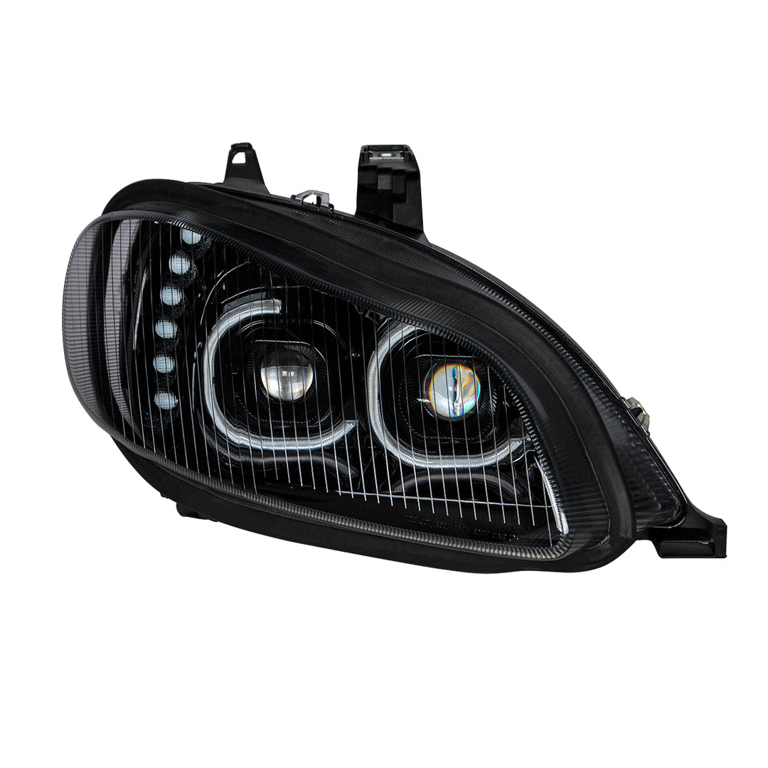 Black LED Projection Headlight Assembly For 2003-2024 Freightliner M2 - Passenger