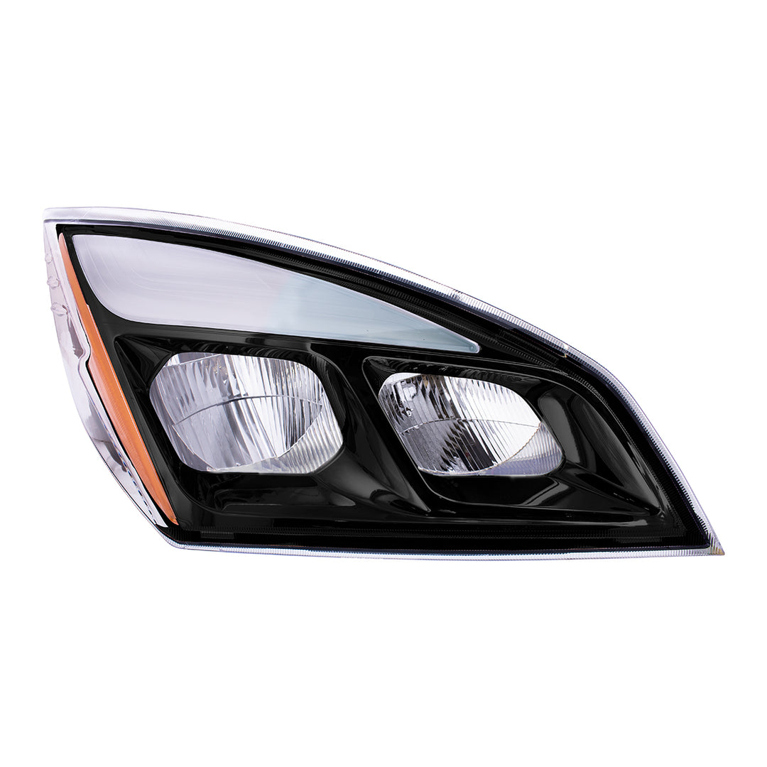 Black LED Headlight For 2018-2024 Freightliner Cascadia - Passenger