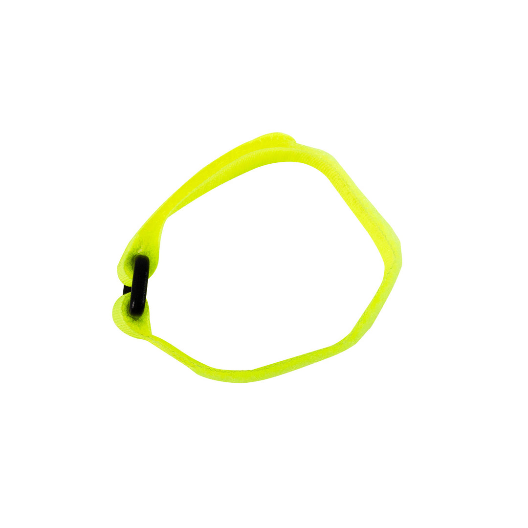 8" x 3/4" Neon Hook &amp; Loop Velcro Strip - Tie Fasteners with Buckle (8-Pack)