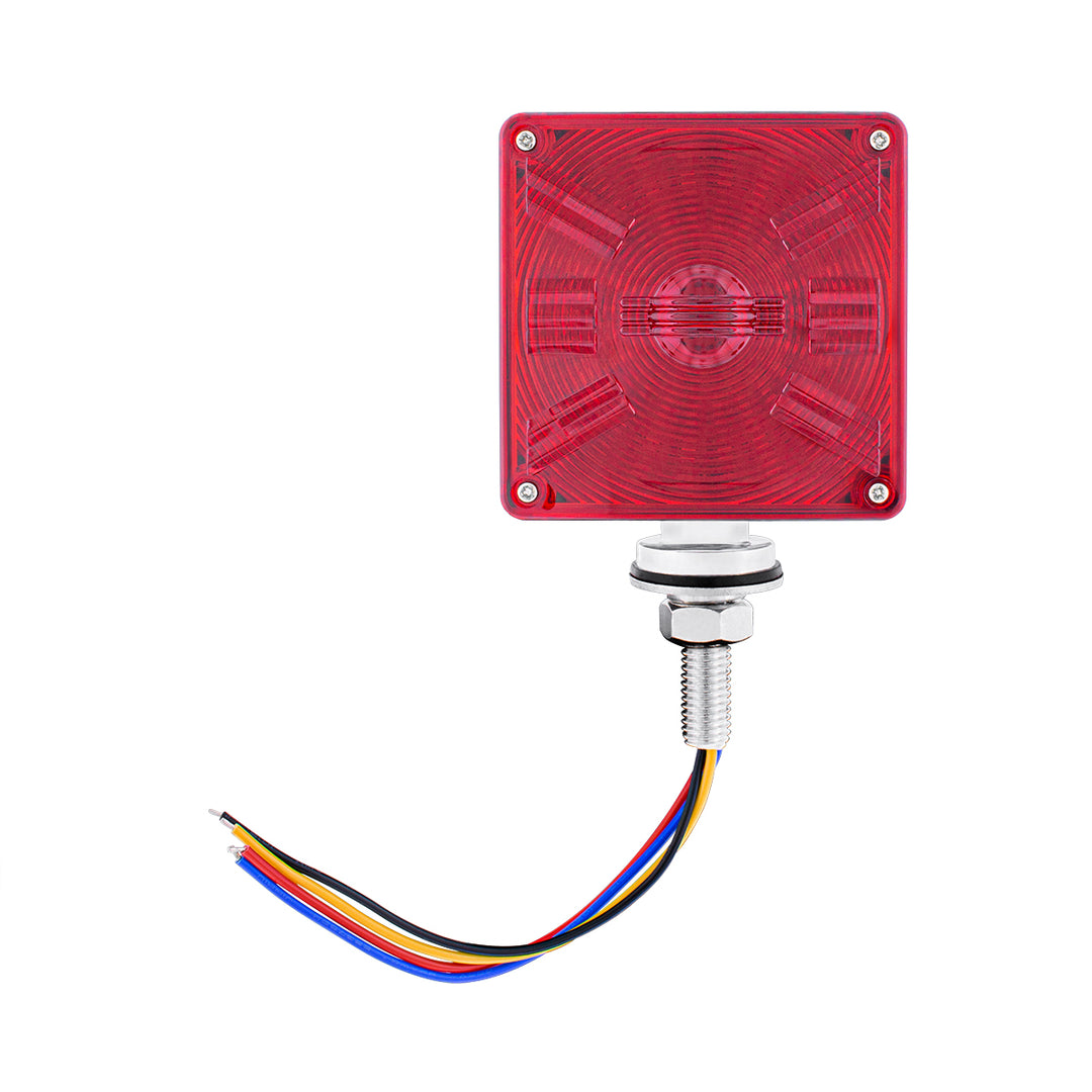 48 LED Competition Series Mini Double Face Light - Amber &amp; Red LED/Amber &amp; Red Lens