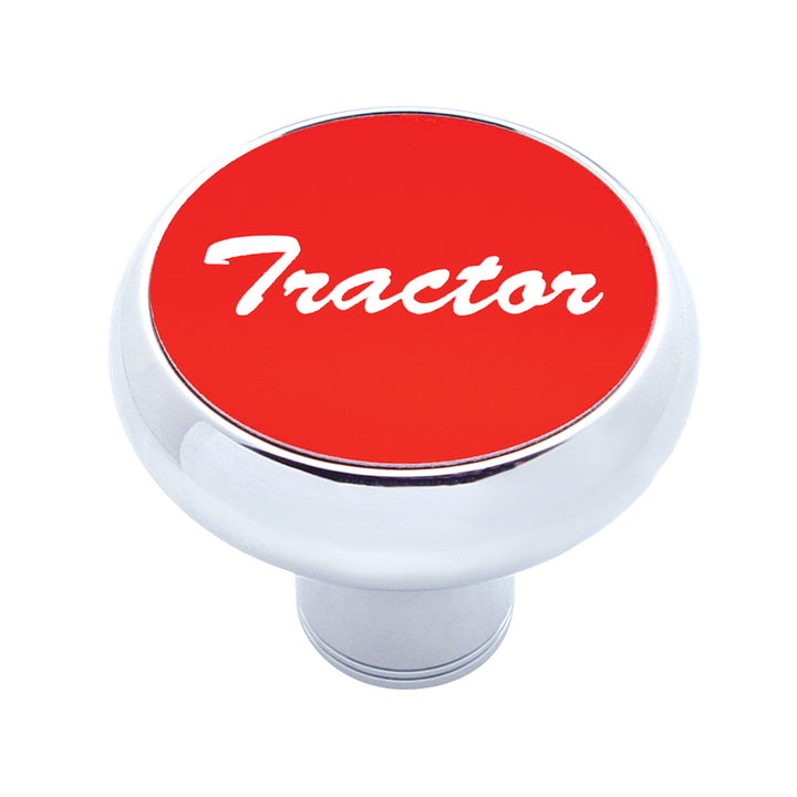 "Tractor" Deluxe Air Valve Knob - Red Aluminum Sticker