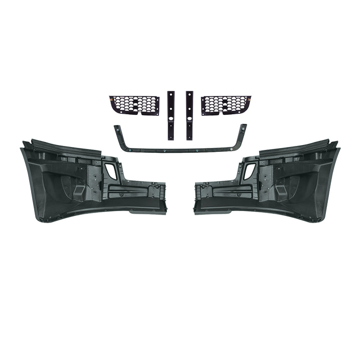 5 - Piece Bumper Kit Without Fog Light Opening For 2018-2024 Freightliner Cascadia