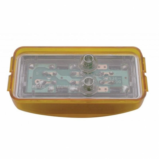 3 LED Reflector Light (Clearance/Marker) - Amber LED/Amber Lens