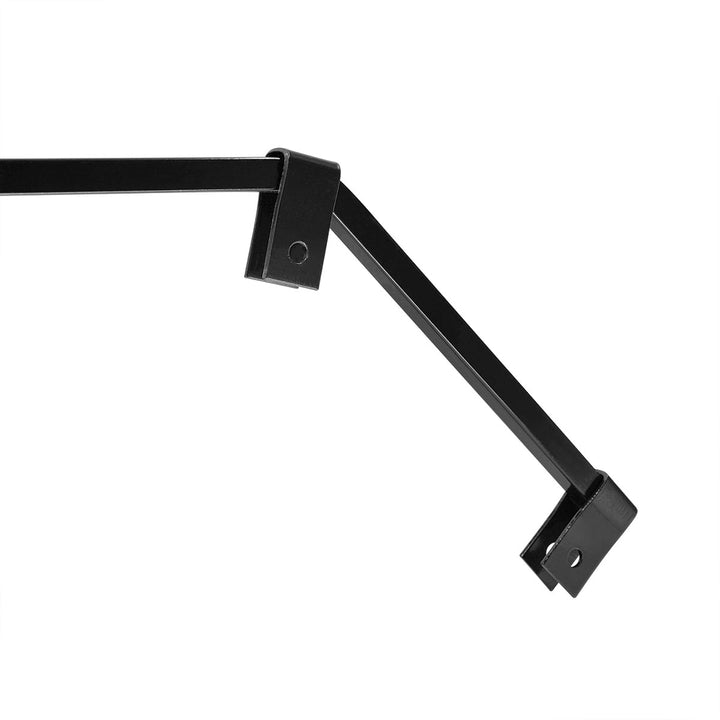 Black Angled Mud Flap Hangers With Mounting Hardware - 1 Coil (Pair)
