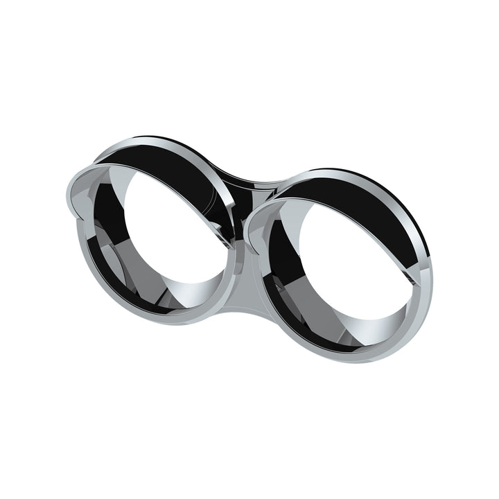 Small 2 Gauge Cluster Bezel With Visor For 2006+ Kenworth