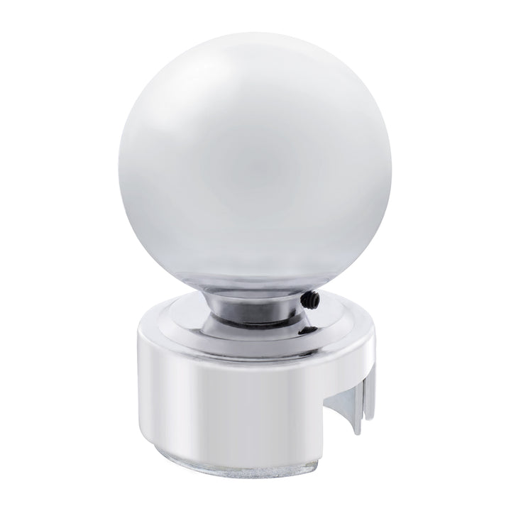 Ball Gearshift Knob With 13/15/18 Speed Adapter - Chrome
