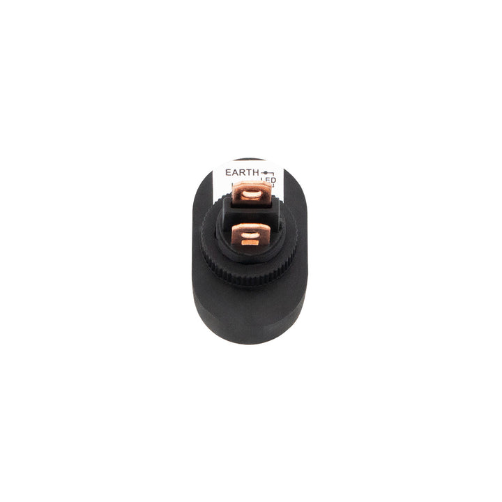 Red Illum Oval Rocker 16 Amp 12V On/Off 1/2" Dia. 1 Pc.