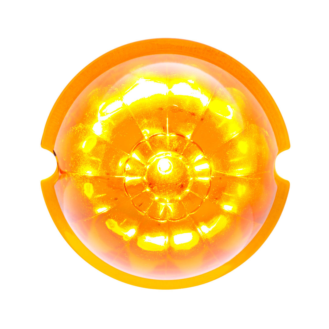 17 LED Watermelon Cab Light - Amber LED/Amber Lens (Bulk)