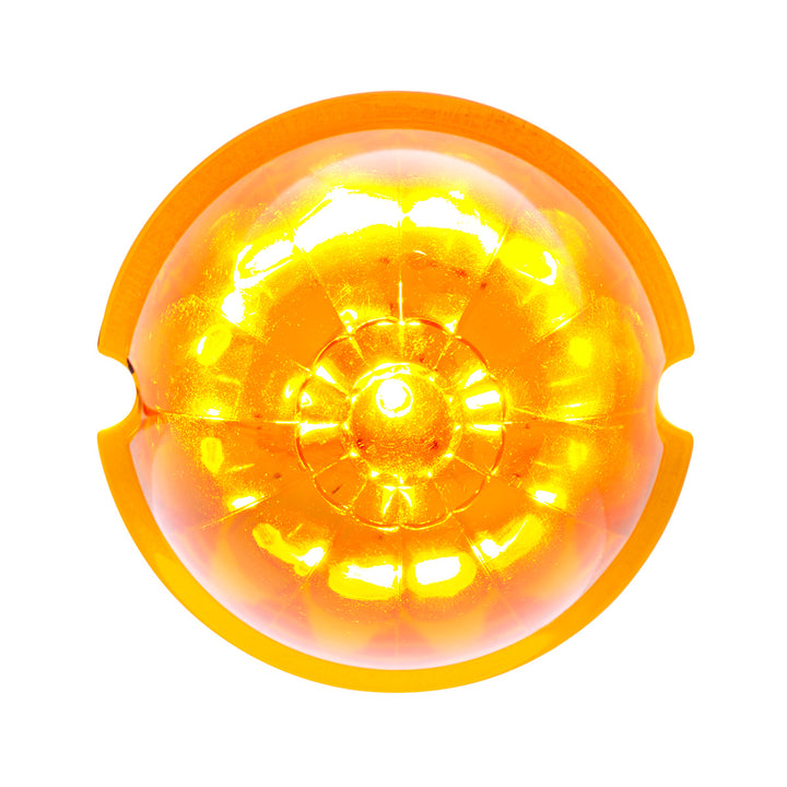 17 LED Watermelon Cab Light - Amber LED/Amber Lens (Bulk)