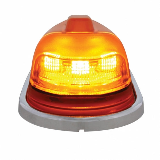 6 LED Pick - Up/SUV Cab Light - Amber LED/Amber Lens (Bulk)