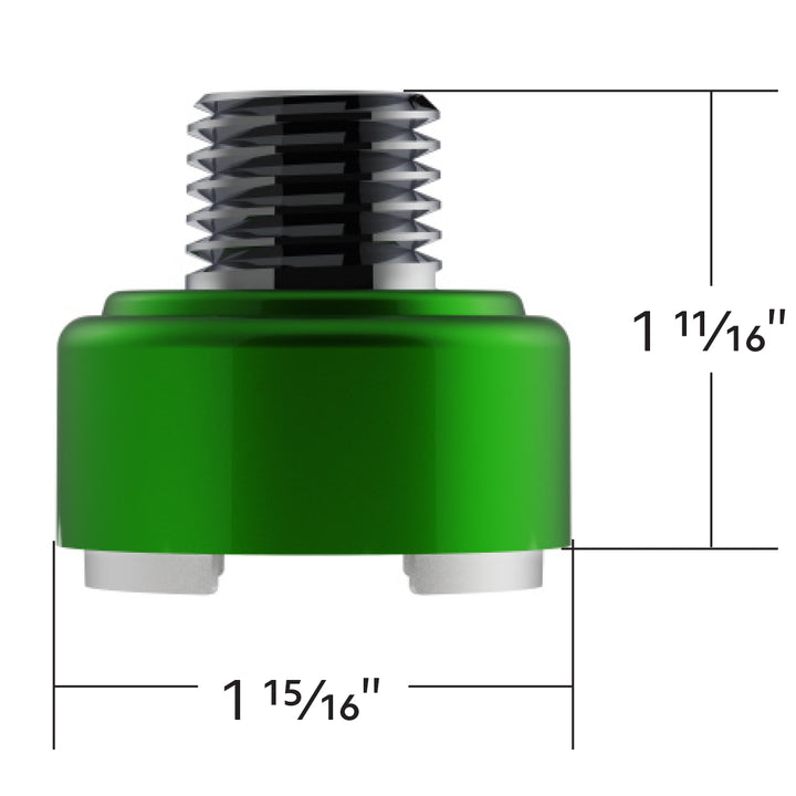 M30 x 3.5 Thread-On Shift Knob Mounting Adapter For Eaton Fuller Style 9/10 Shifter - Emerald Green